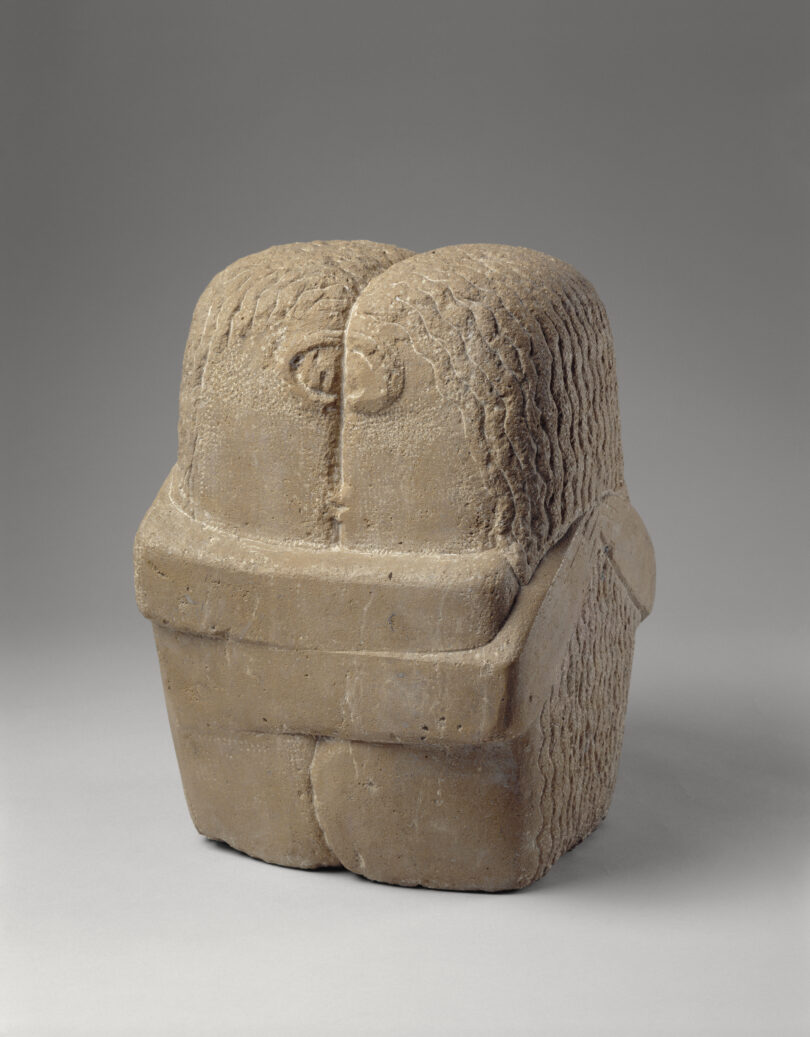 Variante von 1923–1925 des Werks „Der Kuss“ von Brancusi