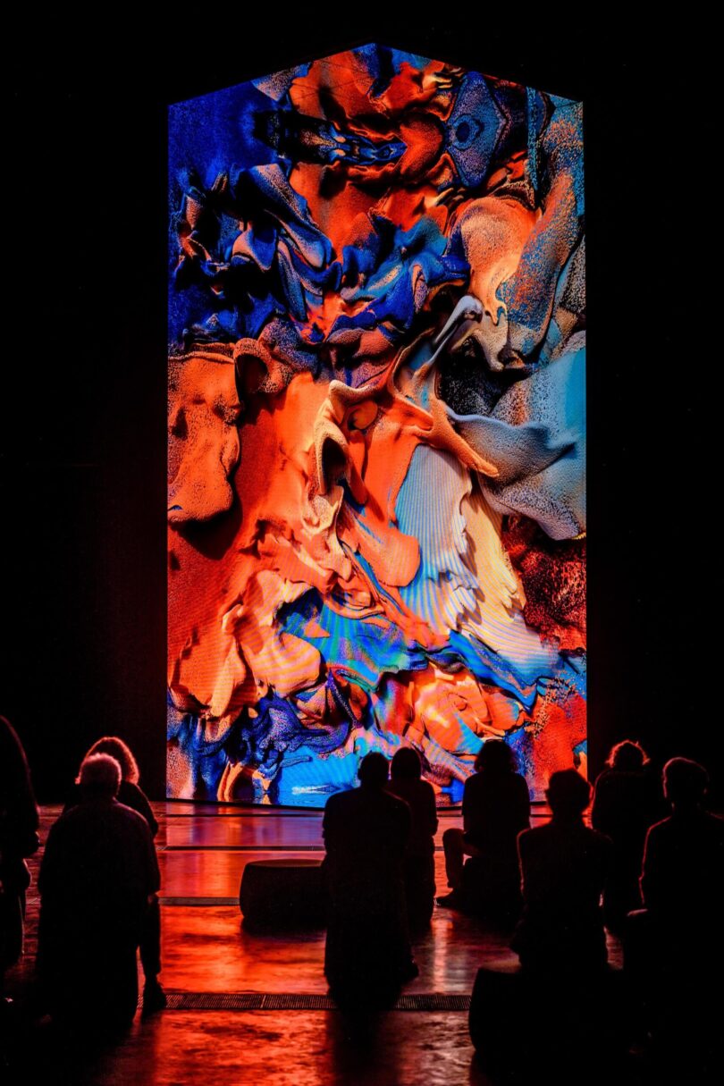 „Latent City“ von Refik Anadol. © Kunsthalle BRUSK, Dijver 12, Brügge, www.visitbruges.be