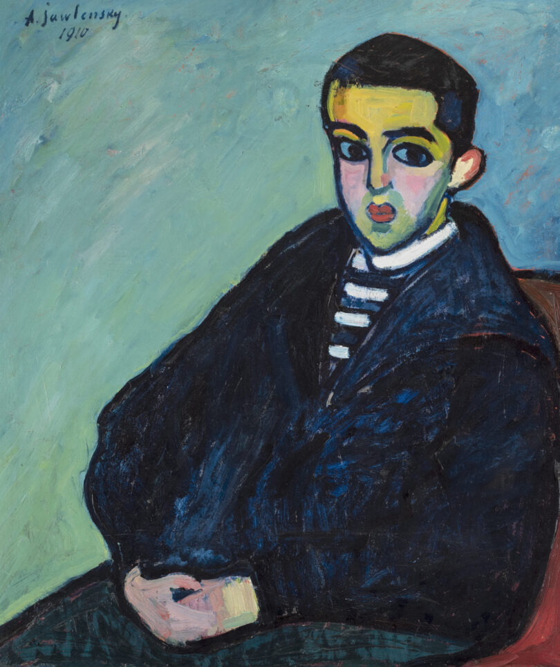 Porträt eines jungen Mannes in expressiven Farben